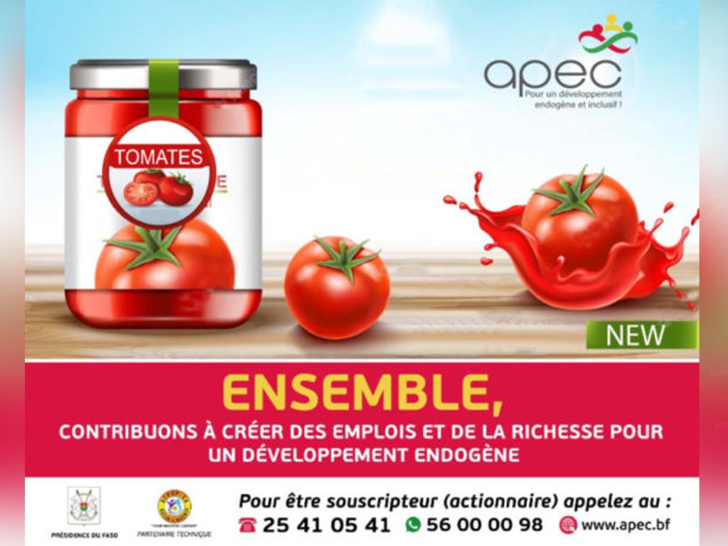 Burkina Faso / Entreprenariat communautaire : Le Président Ibrahim Traoré joint la parole à l’acte. Bientôt une usine de transformation de tomate à Bobo-Dioulasso.