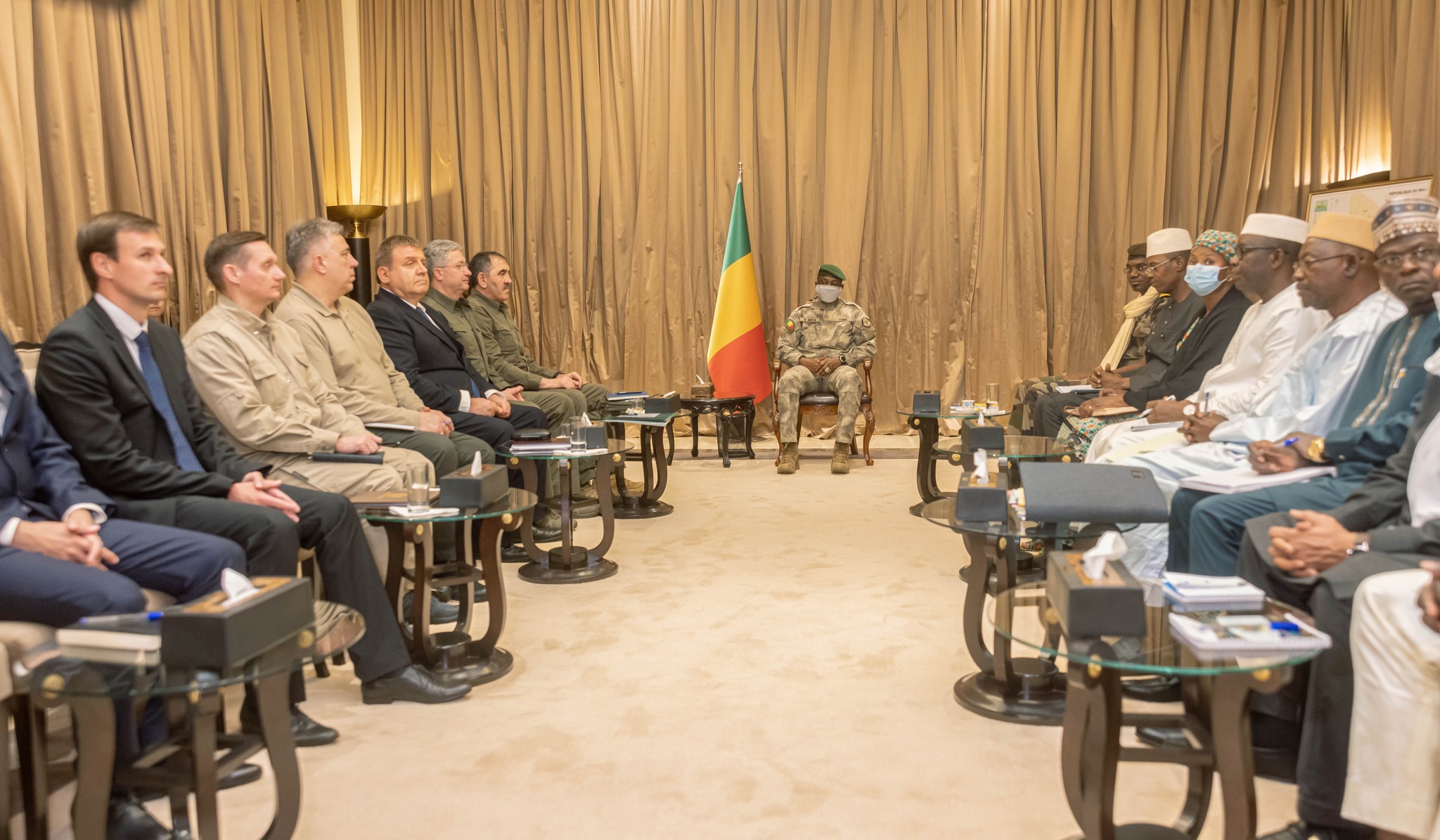 Mali / Renforcement de la Coopération bilatérale : Le Colonel Assimi Goita accueille une délégation ministérielle russe  