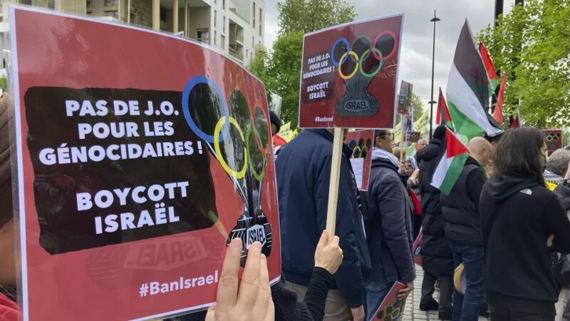 France : Des centaines de manifestants pro-palestiniens protestent contre la participation d’Israël aux JO de Paris