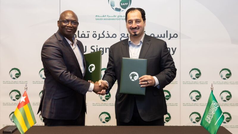 Football : Le Togo et l’Arabie Saoudite scellent un accord de partenariat historique pour le développement du football